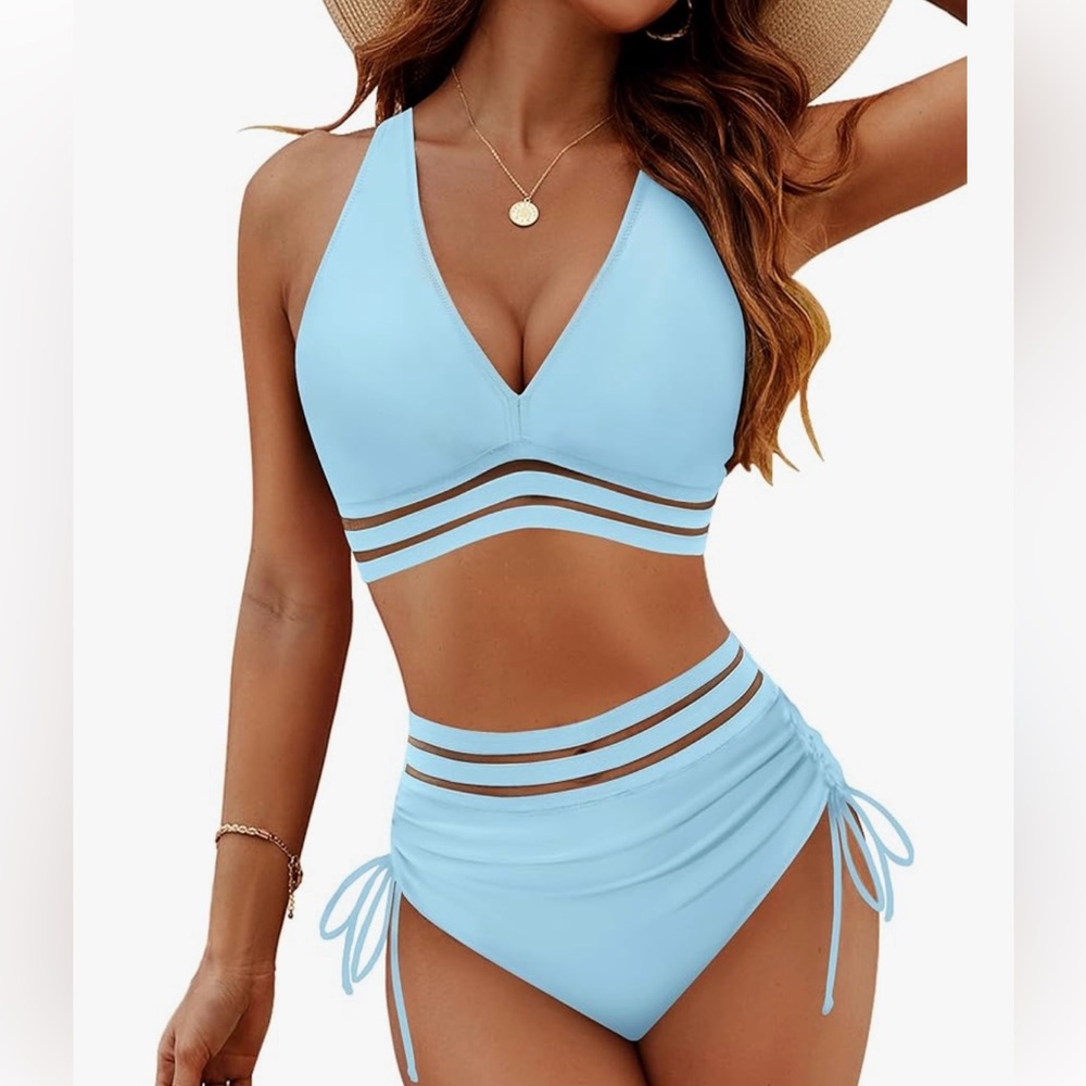 Sky Blue Women's Bikini Set